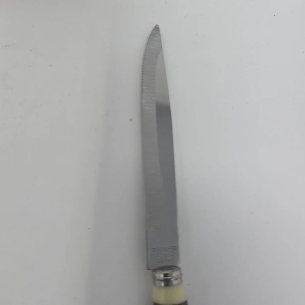 Vintage Set of 6 Hollow‎ Ground Stainless Steel Steak Knives From JAPAN